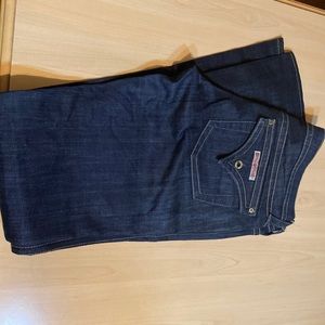 Hudson skinny fit/ true low rise tight straight leg jeans size 27